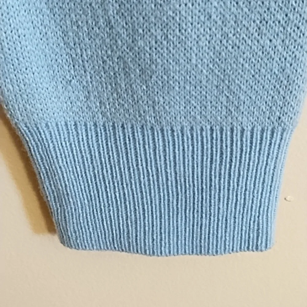 DESSIN STUDIO CARDIGAN, LIGHT BLUE WITH CHERRIES SCATTERED ALL OVER - Picture 3 of 5